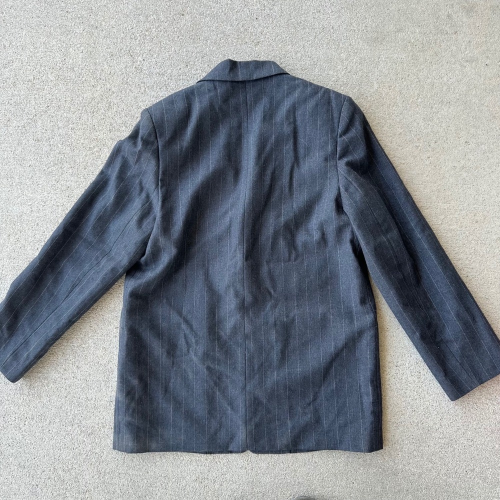 Vintage Harve Benard Pinstripe Blazer Business Career Office Coat Jacket Size 10 - Picture 3 of 5